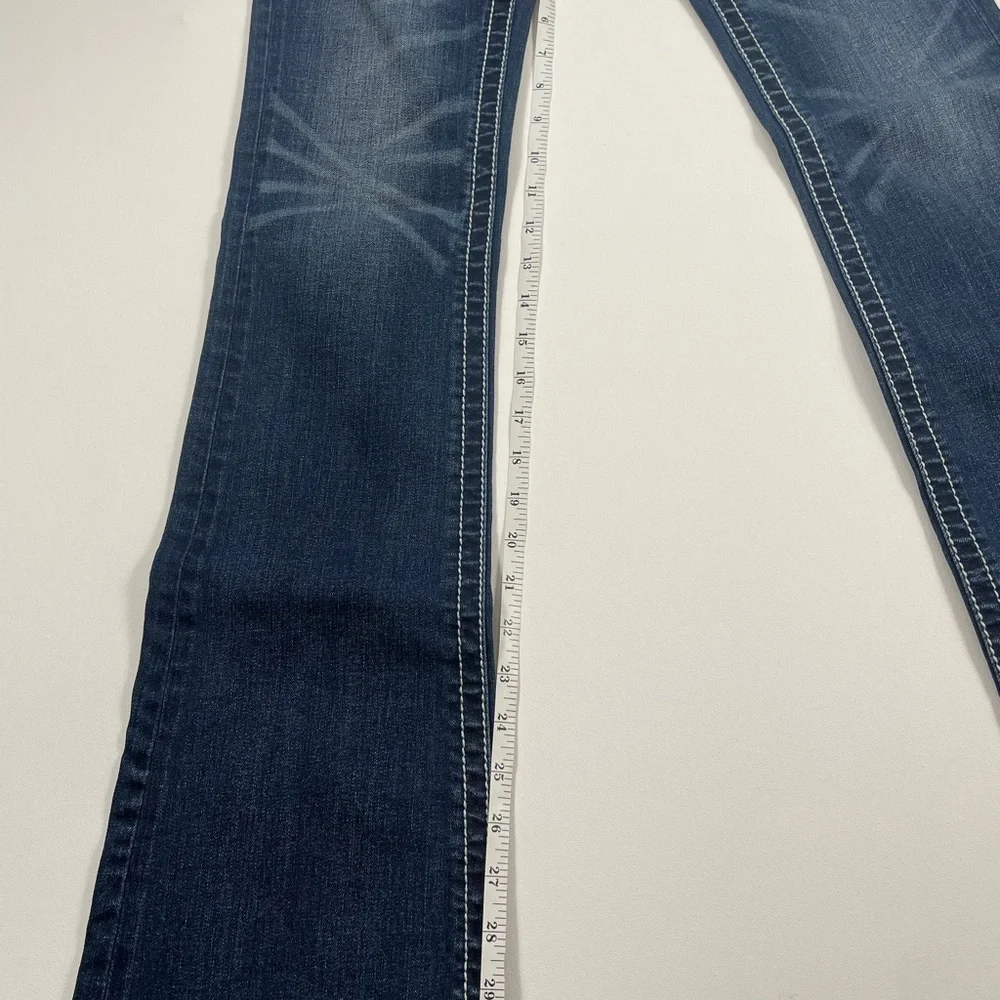 Miss Me Bootcut Jeans JP5534B Embroidered Fleur-de-Lis Wings  Sz 26 - Picture 9 of 14